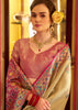 Classy Beige Woven Patola Tissue Silk Saree