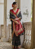 Black And Red Woven Patola Silk Saree