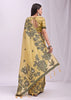 Vanilla Yellow Woven Cotton Linen Silk Saree