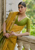 Cyber Yellow Woven Patola Silk Saree