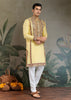 Festive Yellow Embroidered Stitched Kurta Set
