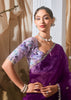 Pre Order:Rich Purple Designer Silk Saree