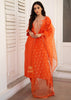 Saffron Bloom Glimmer Silk Suit Set (10702039089345)