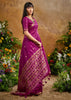 Royal Magenta Woven Banarasi Silk Saree