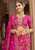 Rani Pink Heavy Embroidered Designer Lehenga