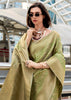 Herbal Green Woven Kanjivaram Silk Saree