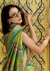 Light Green Tissue Banarasi Silk Saree with Contrast Border