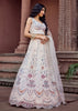 Pearl White Embroidered Bridal Lehenga