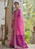 Super Pink Woven Patola Silk Saree