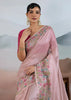 Dusky Pink Woven Tissue Silk Saree