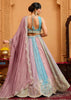 Multicolored Georgette Embroidered Sequins Lehenga Set