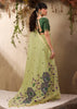 Pista Green Woven Cotton Silk Saree