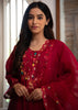 Rich Maroon Embroidered Silk Suit Set (10702870741185)