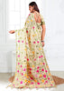 Off White Woven Linen Cotton Silk Saree