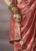 “Exclusive Offer” : Peach Pink Banarasi Designer Saree With Embroidered Blouse