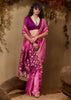 Carmine Pink Woven Cotton Silk Saree
