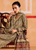 Safari Beige Embroidered Suit Set With Digital Print