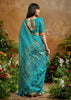 Azure Blue Woven Banarasi Silk Saree