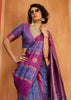 Shades Of Purple Woven Banarasi Silk Saree