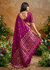Royal Magenta Woven Banarasi Silk Saree