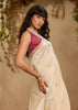 Snow White Woven Cotton Silk Saree