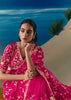 Rani Pink Satin Organza Embroidered Saree