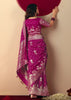Orchid Purple Woven Banarasi Silk Saree