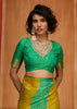 Green Yellow Woven Banarasi Silk Saree