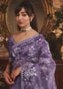 Lilac Mist Tissue Organza Designer Saree