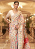 Multicolour White WOVEN JAMEWAR BANARASI SAREE (7070088954049)