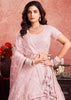 Baby Pink Net Embroidered Bridal Lehenga