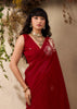 Classic Red Woven Soft Silk Saree