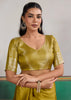 Olive Golden Woven Satin Silk Saree