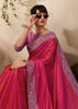Fuchsia Pink Woven Kanjivaram Silk Saree