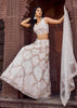 Pearl White Embroidered Net Lehenga