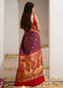 Rani Baagh: Double Ikat Patan Patola Saree And Meenakari Banarasi Border With Mughal Butas