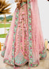 Elegant Pink Tissue Embroidered Wedding Lehenga