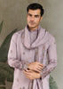 Lilac Purple Sequence Embroidered Cotton Kurta With Dupatta