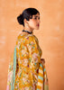 Marigold Yellow Embroidered Suit Set With Floral Print