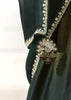 Hunter Green Designer Organza Tissue Silk Saree