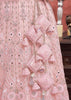 Mist Pink Net Embroidered Bridal Lehenga