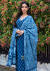 Indigo Blue Bloom Print Suit Set (10702035419329)