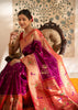 Dance of Peacocks: Katan Silk Paithani Saree with Festive Border in the Shades of Purple