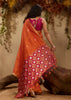 Jaffa Orange Woven Cotton Silk Saree