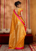 Zinnia Yellow Woven Banarasi Silk Saree