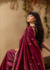 Rich Maroon Woven Cotton Silk Saree