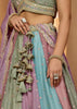 Multicolored Georgette Embroidered Sequins Lehenga Set