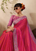 Fuchsia Pink Woven Kanjivaram Silk Saree