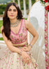 Pristine White Tissue Embroidered Wedding Lehenga