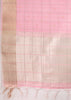Blossom Pink Woven Soft Silk Saree